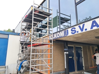 4 mei Framewerk bestuurskamer t.b.v. buitenwand