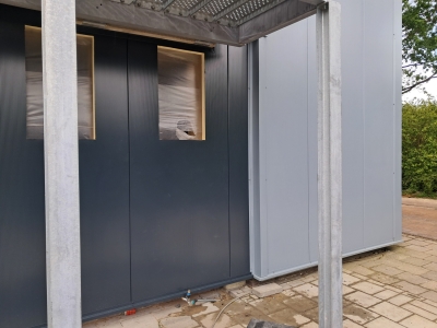 12 mei Afwerking zijwand