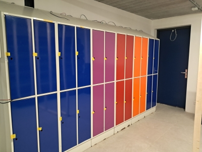 7 augustus Eerste lockers in ballenhok