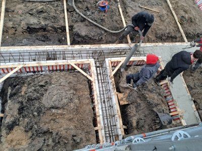 17 december Betonstorten fundering