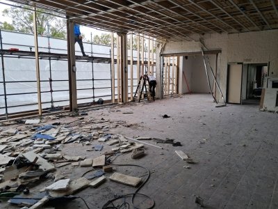 17 september Opbouw (gelukkig) begonnen