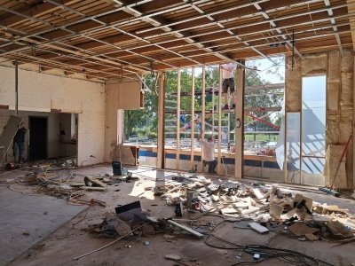 19 september Tweede deel zijwand in aantocht