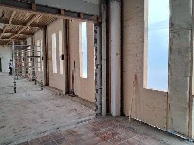 15 oktober Wanden krijgen vorm