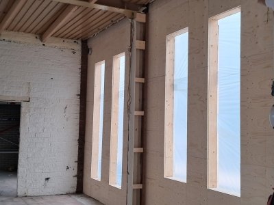 15 oktober Voorwerk omlijsting pilaren