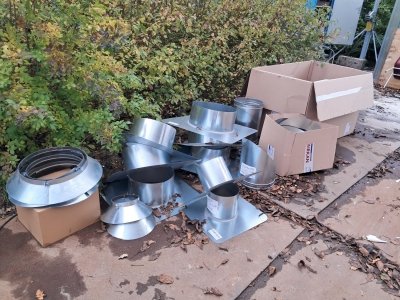 20 oktober Aanvoer materiaal luchtbehandeling