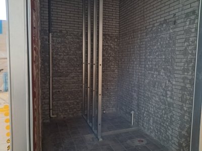 28 oktober Profielen toiletruimte geplaatst