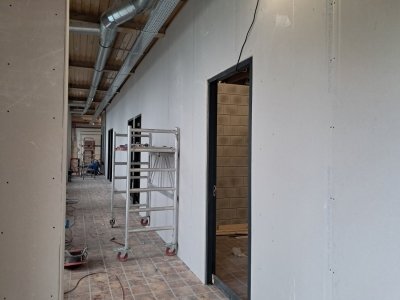 14 november Kleedkamergang wordt zichtbaar