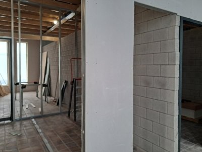 20 november Opbouw wanden sanitaire ruimte