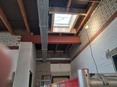 26 november Daklicht gemonteerd