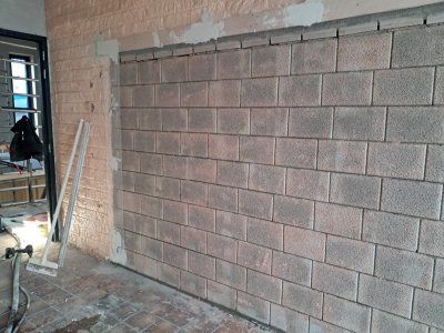 3 december Muren voorbereid voor stukadoor