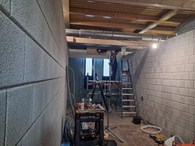 8 december Extra manschappen voor aanleg sanitair