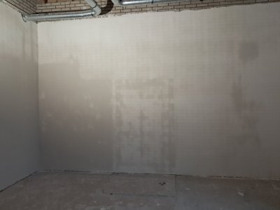 8 december Stuclaag langzaam droger