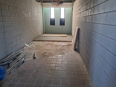 17 december Laatste douchevloer klaar
