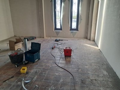 17 december Nog klein randje vlak maken