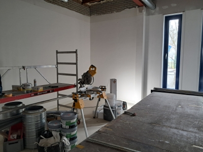 3 februari Vlies op steeds meer wanden