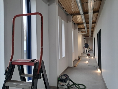 5 februari Muren klaar voor afwerking