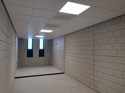 17 maart Kleedkamers zo goed als klaar voor meubilair